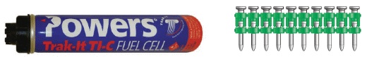 POWERS C5 TRAK-IT PIN & GAS 2.6 X 20MM STRAIGHT